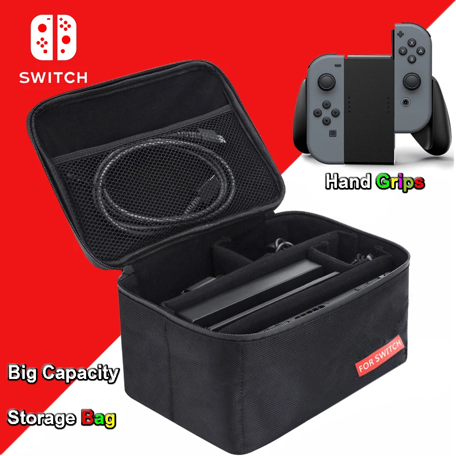 Защитная сумка для хранения аксессуаров Nintendo Switch NS удобные ручки держатели