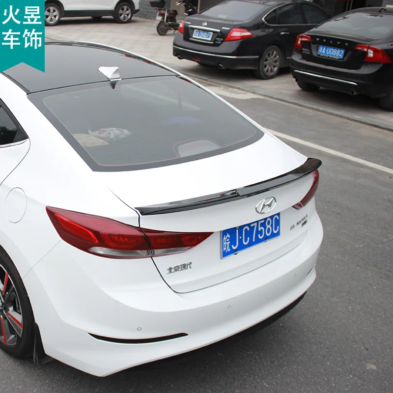 Автомобильный Стайлинг для hyundai Elantra 2017 ABS пластик Неокрашенный праймер цвет