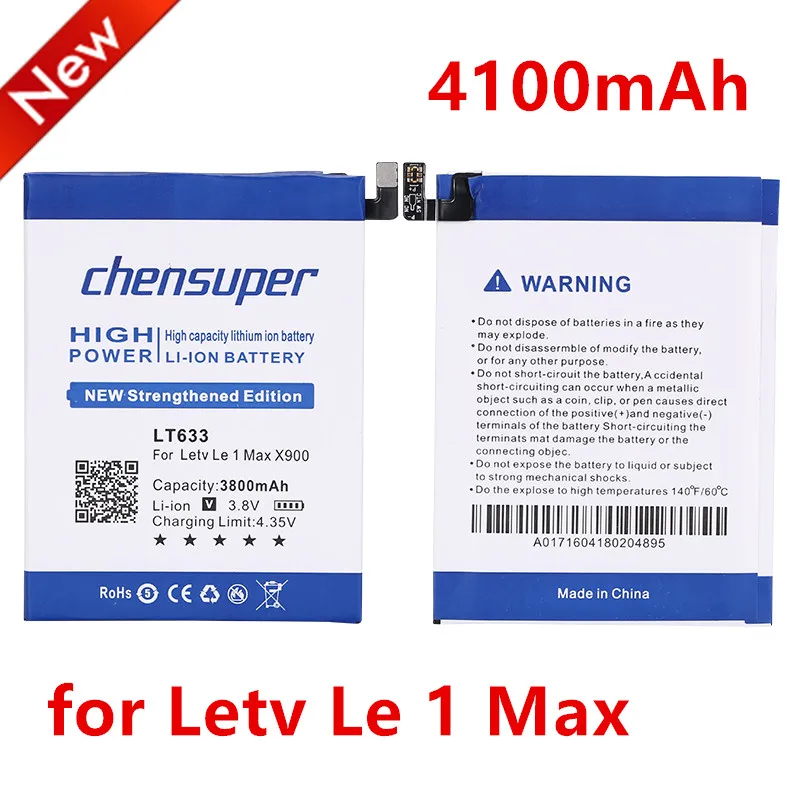 Chensuper 4100mAh LT633 батарея для Letv Le 1 Max X900 one + Бесплатные инструменты|Аккумуляторы