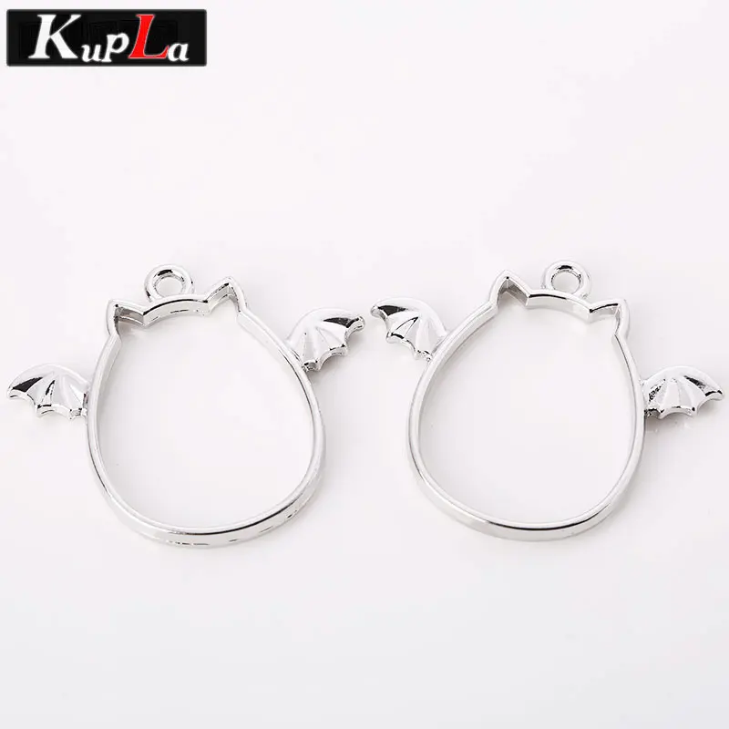 Kupla металлическая Камея милые крылья кошки амулеты модные трендовые DIY