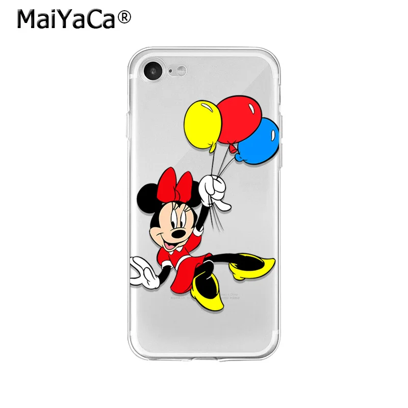 MaiYaCa Минни Маус Любовь Лук ТПУ Мягкие аксессуары для телефона чехол iPhone X XS MAX 6 6s 7
