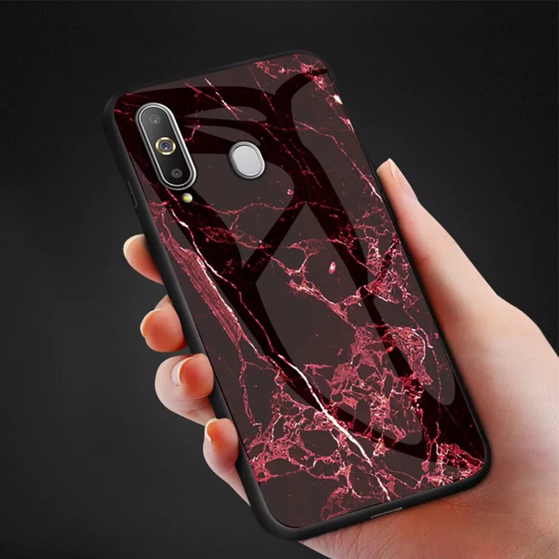 Роскошный стеклянный чехол FLOVEME для Samsung Galaxy S10 S9 S8 Plus S10e из мраморного стекла Note 8 9