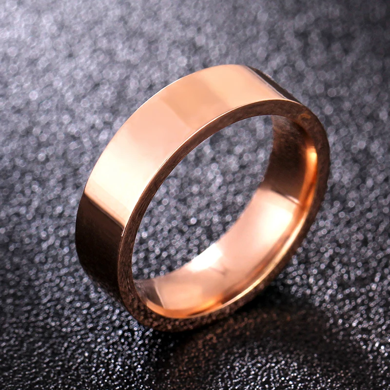 Мужское и женское кольцо из нержавеющей стали титана 316 6 мм|steel cd|ring steelring fish |