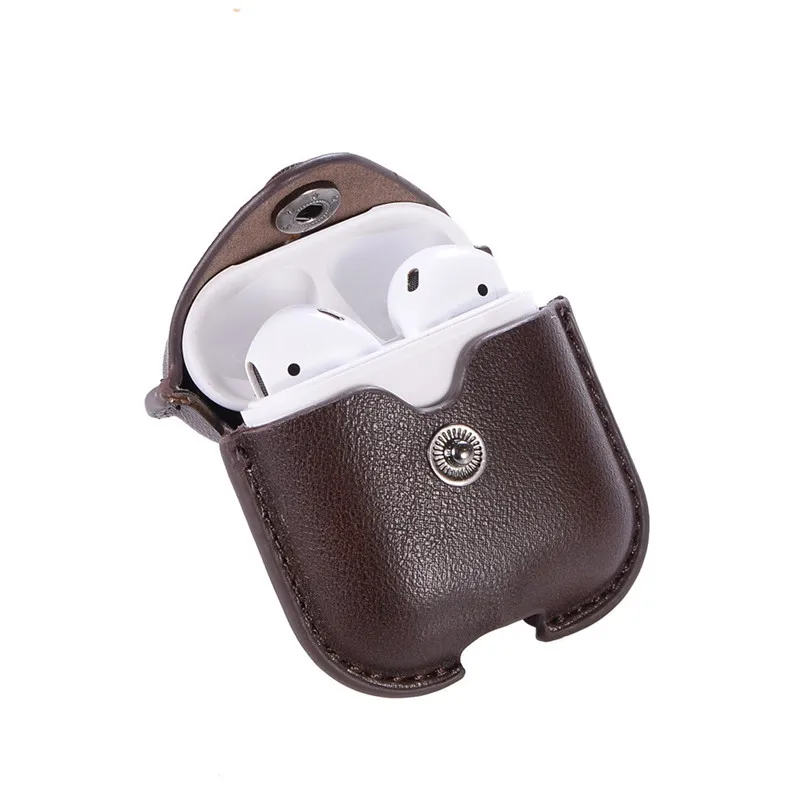 Роскошный кожаный защитный чехол для Apple AirPods 3B03|Аксессуары наушников| |