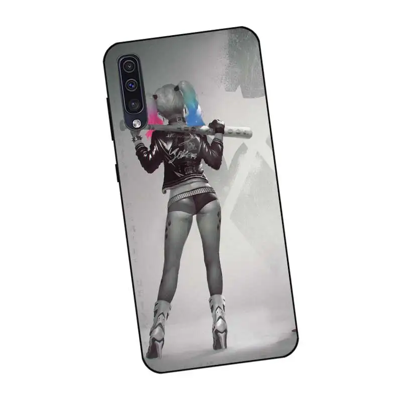 P080 &quot Харли Квинн &quotЧерный силиконовый чехол для samsung Galaxy A6 A7 A8 A9 A10 A30 A40 A50 A60 A70 A80
