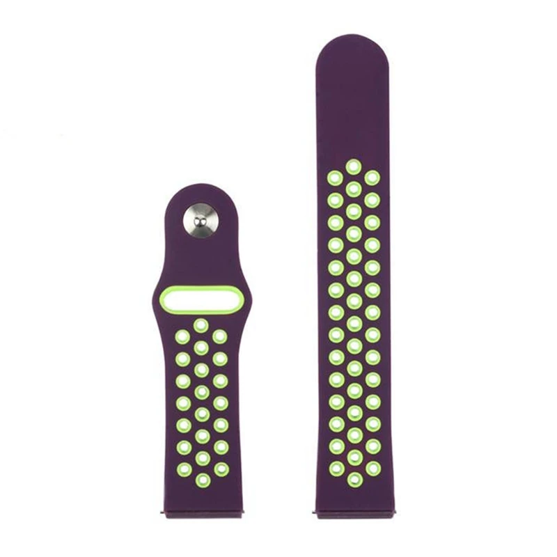 22 мм Универсальный силиконовый ремешок для Xiaomi Amazfit Pace/GTR 47 мм/Stratos 2 2S 3 ремешок для huawei Watch GT GT2 Band для Galaxy