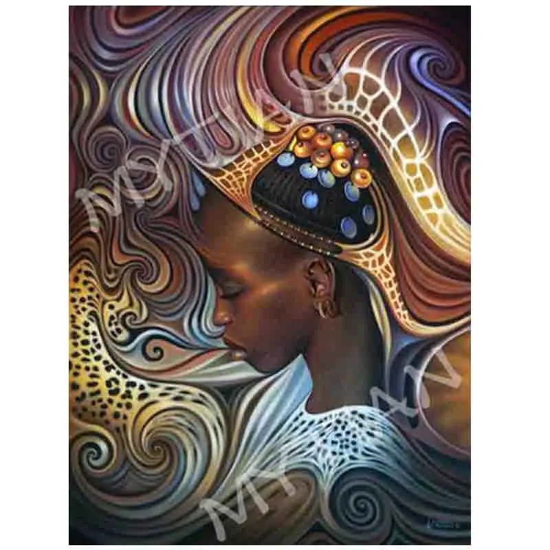 African woman wedding decor Embroidery Pattern resin full square/round diamond 5D DIY paintings 3D Cross stitch mosaic sticker | Дом и сад