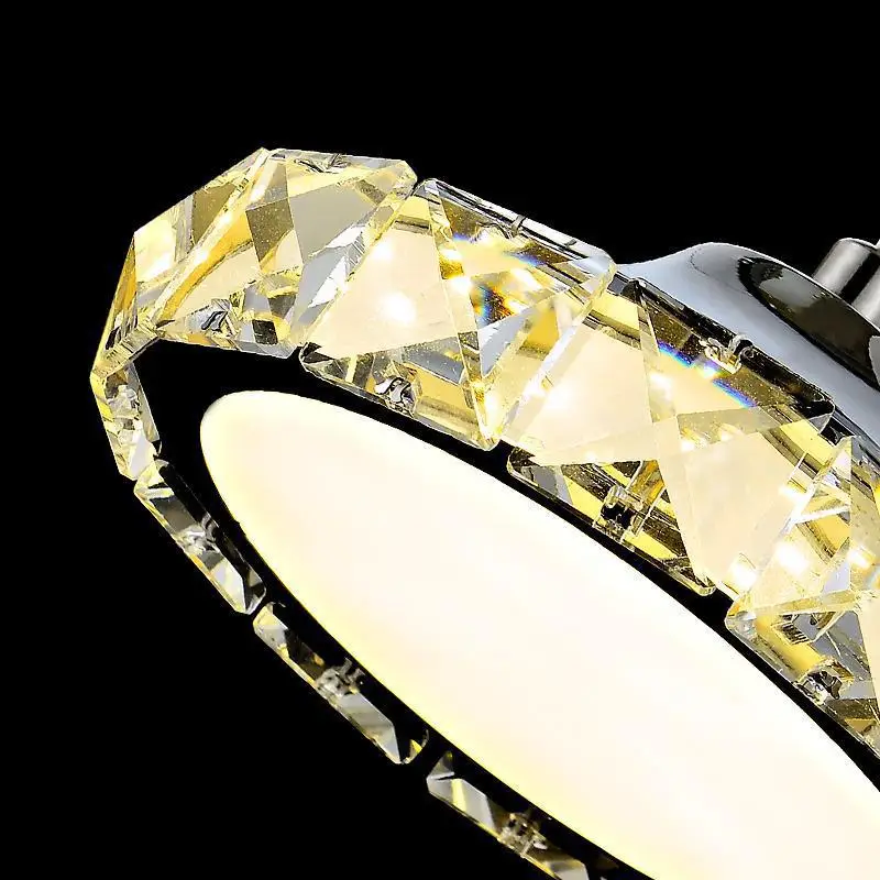 Современный светодиодный светильник с кристаллами для гостиной хрустальные