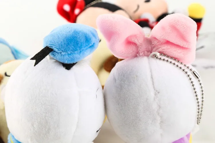Disney(12 см); Микки и Минни Маус Мышь плюшевые игрушки куклы Винни пухом сумка Squirrel's орнамент брелок чип и Дейл подвесные игрушки для детей