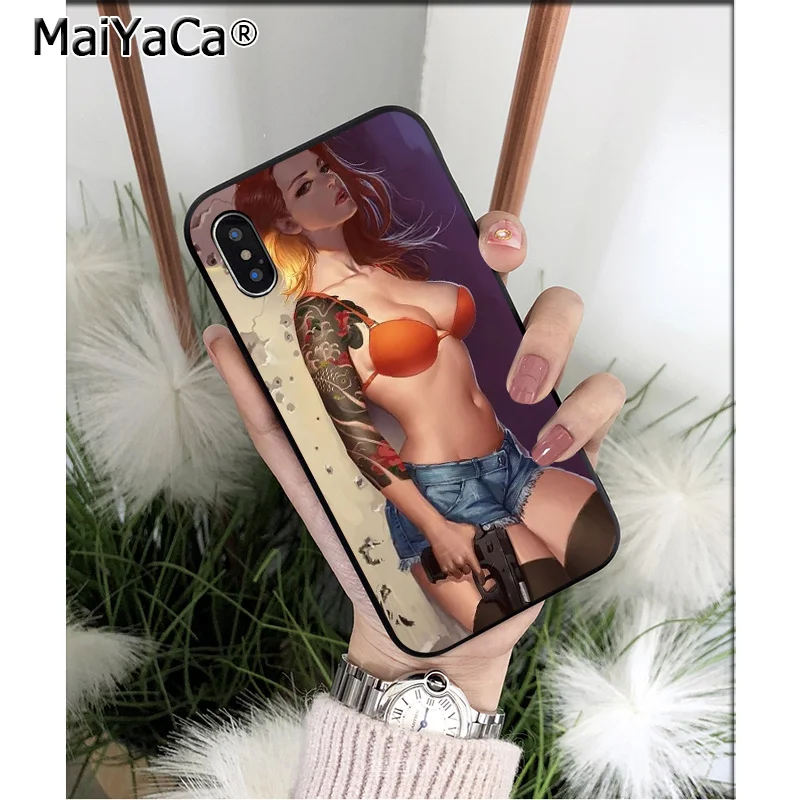 MaiYaCa летняя сексуальная девушка бикини попка искусство Высокое качество чехол для телефона для Apple iPhone 8 7 6 6S Plus X XS MAX 5 5S SE XR мобильные телефоны