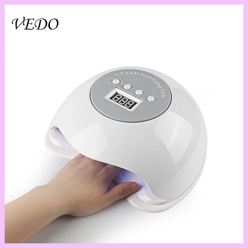 VEDO SUN5X 60 Вт Светодиодный УФ-лампа для ногтей для отверждения гель-лака Сушилка для ногтей с безболезненным режимом УФ-светодиодный светильник интеллектуальный датчик Маникюрный Инструмент