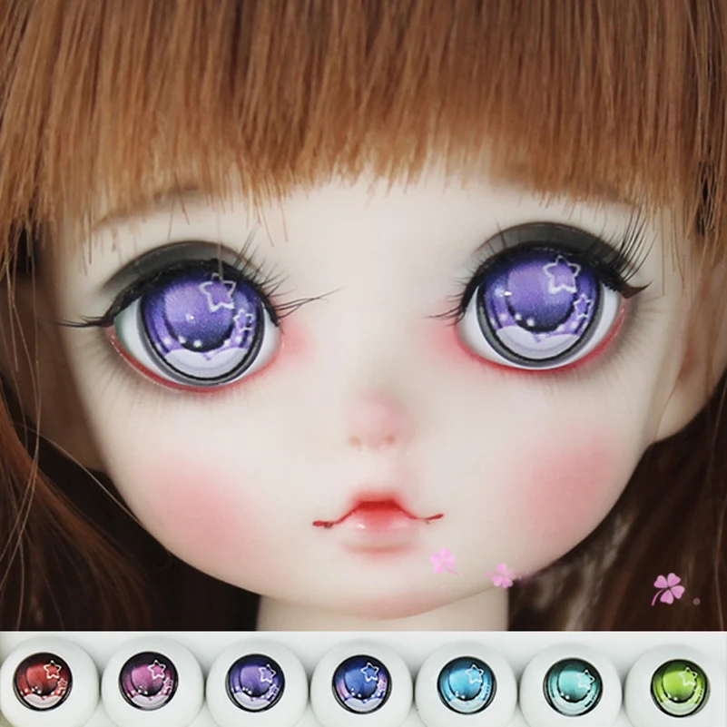 Акрил Фэнтези звезда DIY BJD куклы глаз 14 мм 16 18 20 22 24 глазного яблока для 1/3 1/6 1/4 кукла