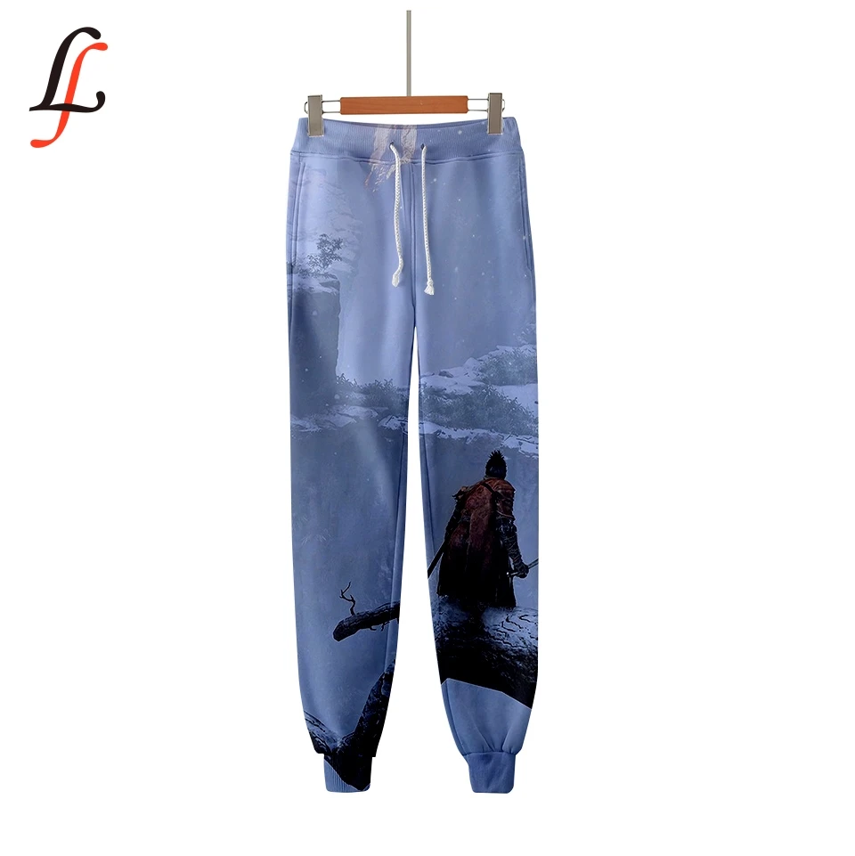 New Hip Kpop Fashion Casual Jogger Pants SEKIRO Shadows Die Twice 3D modis Warm fashion Slim unisex Oversize |