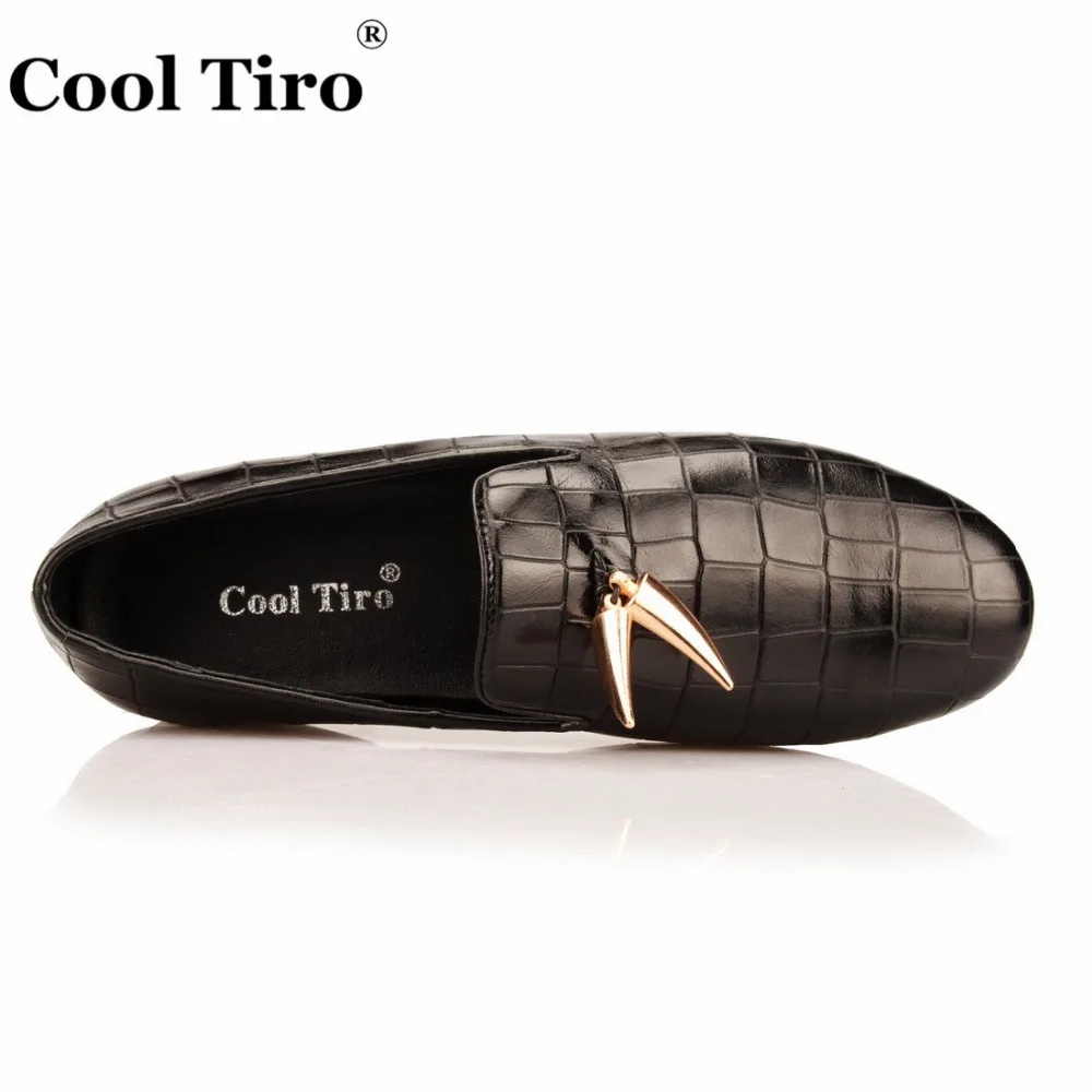 Мужские мокасины из крокодиловой кожи черные туфли на плоской подошве вечерние