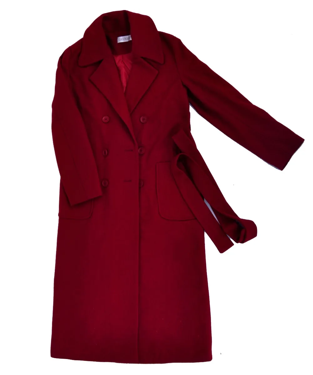 Casaco feminino,, UK, для женщин, плюс размер, осень, зима, Cassic, простое, шерсть, макси, длинное пальто, женский халат, верхняя одежда, manteau femme