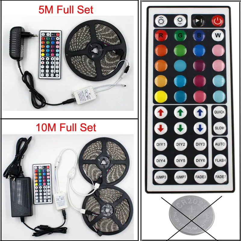 SMD RGB Светодиодные ленты Light 5050 60LED/M Гибкая неоновый Декор лампы Тира лента диода 44