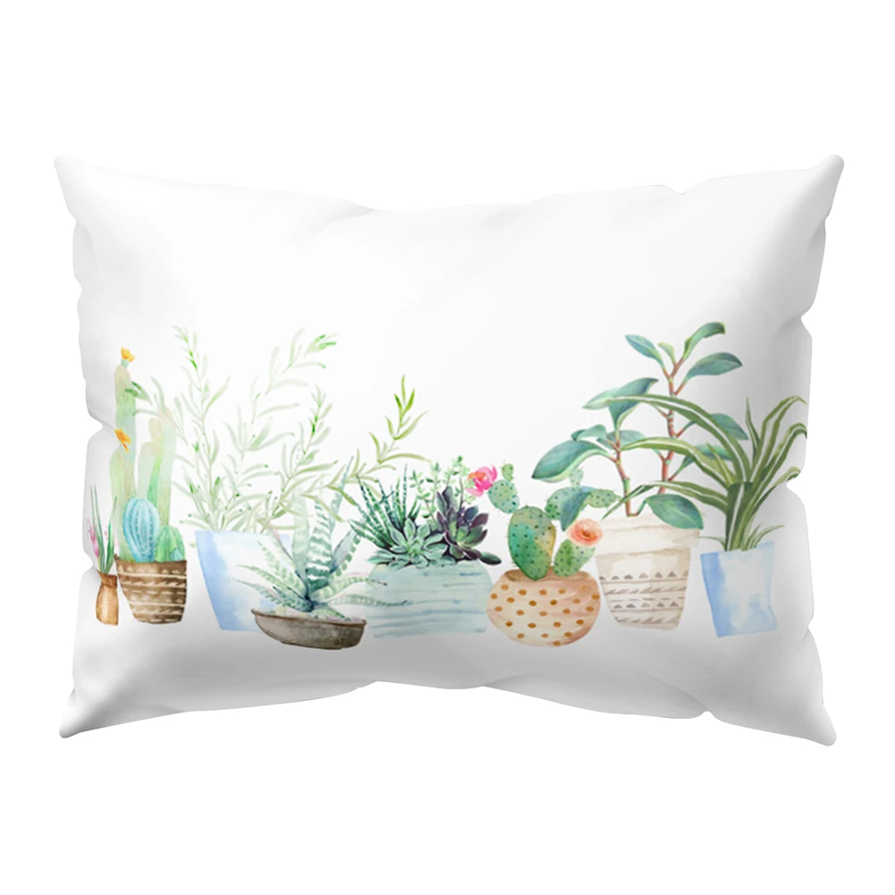 

30*50cm Cushion Covers Plant Leaf Flower Throw Pillow Case Sofa Bed Chair Home Office Decor