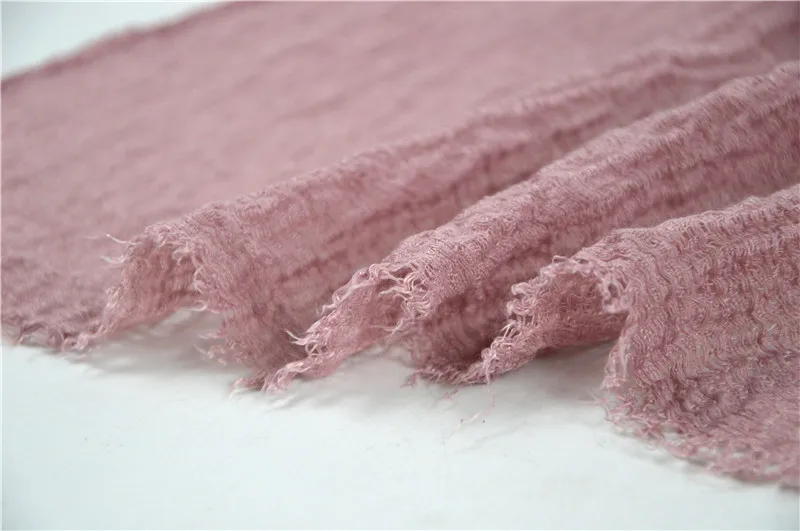 Пузырьковый хлопок Гладкий морщинка Хиджаб Женский мусульманский шарф морщин обёрточная бумага мягкая популярная оголовье Шалуны шарфы 10 шт./лот