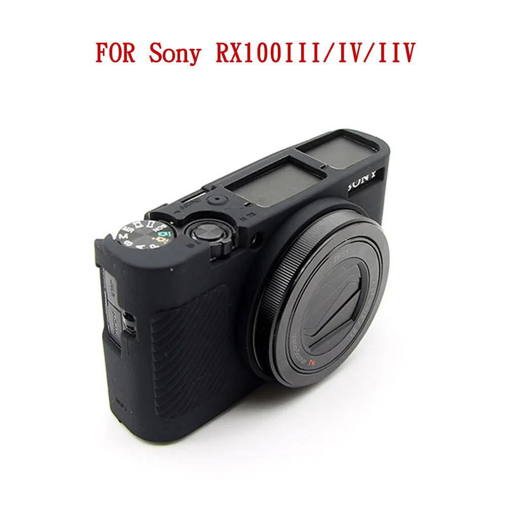 Мягкая сумка для камеры силиконовый чехол для sony A5000 A5100 A6000 A6300 A6500 RX100 III IV - Цвет: RX100III IV Black