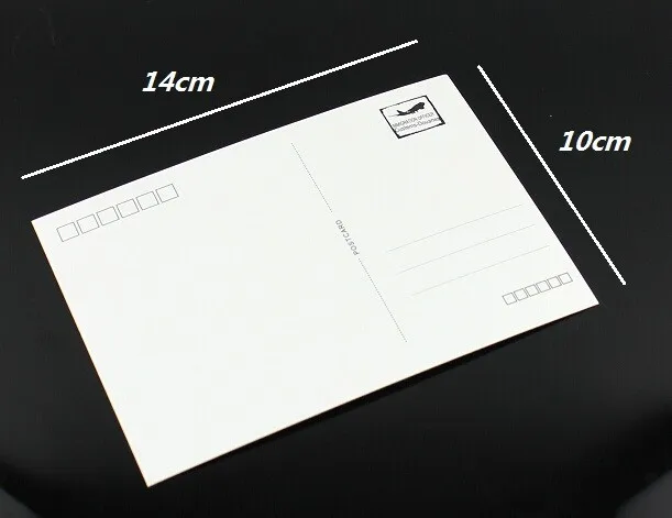 Толщина 250gsm крафт Бумага открытка пустая белая Почтовые открытки 10/50/100 вы