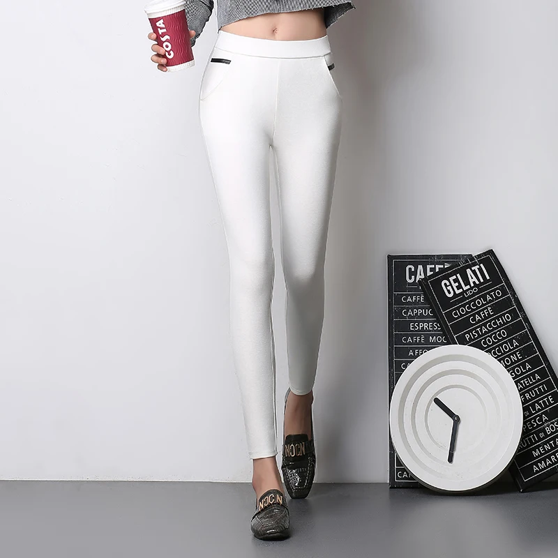 Капри женские брюки большого размера 2017 джоггеры с высокой талией узкие