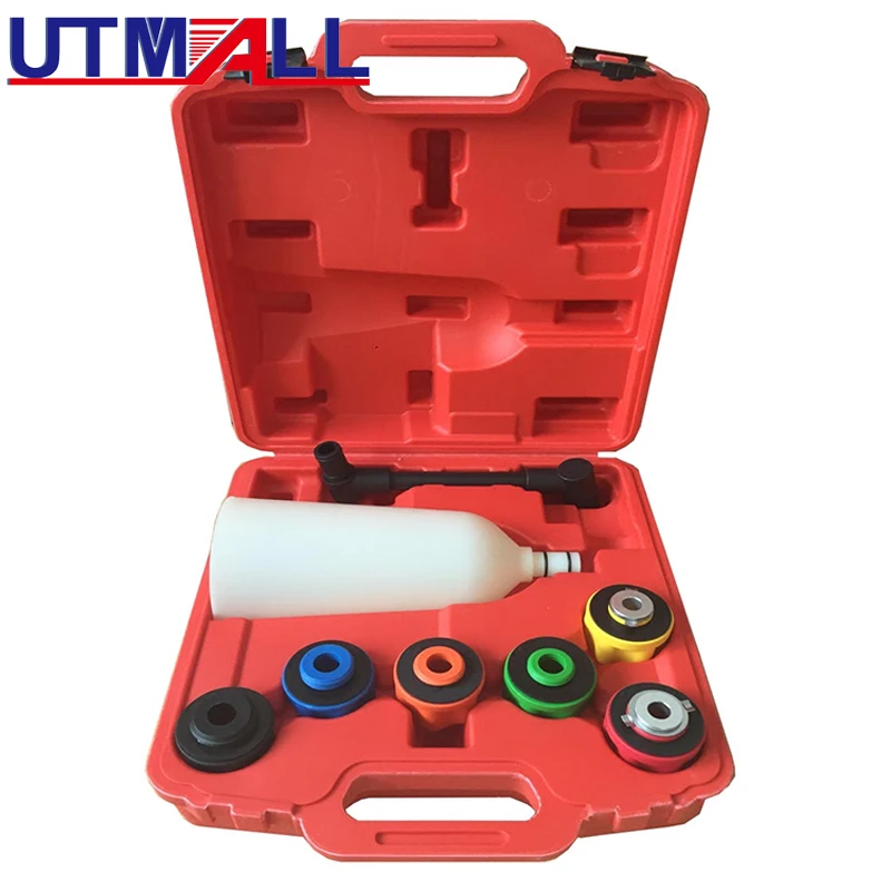 8PCS Oil Funnel Tool Universal Oil Filling System Set with Adaptors 2 Liter Oil Funnel Nylon Material Oversized