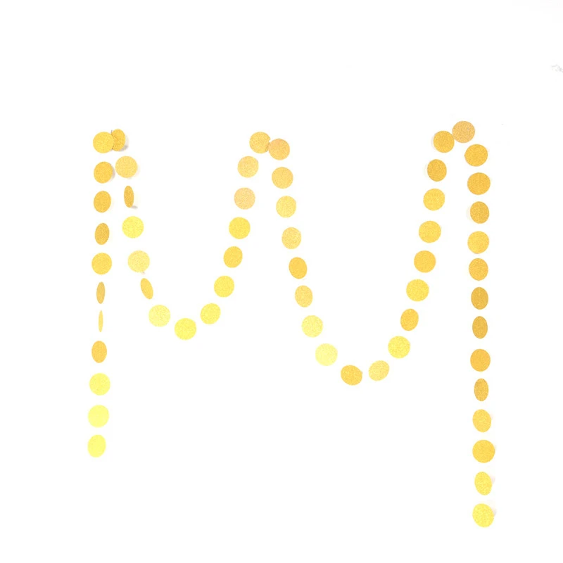 4 м круглая двухсторонняя блестящая гирлянда бумажная полоса булочки свадебные