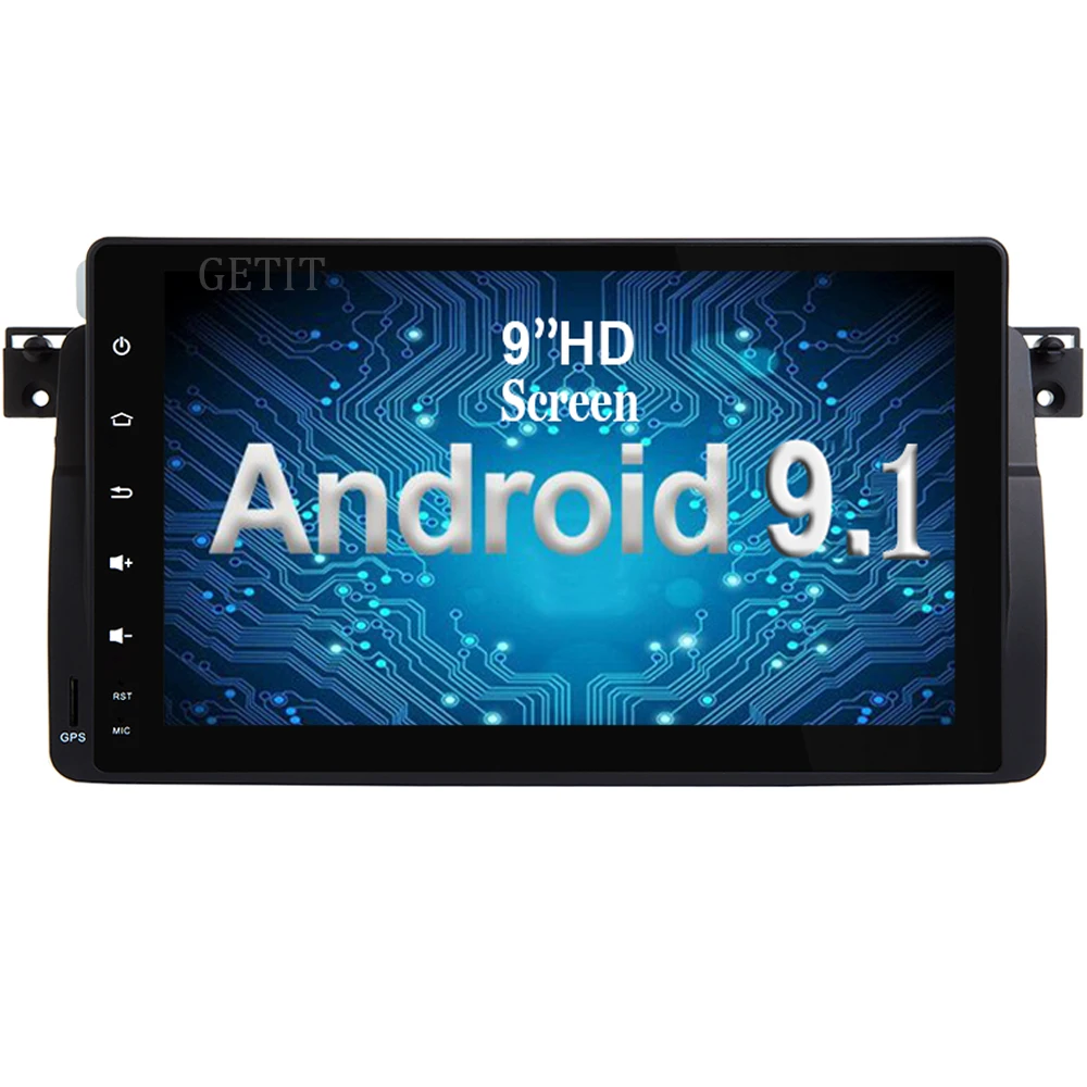 Android 9 1 один DIN dvd плеер автомобиля для BMW 3 серии E46 M3 Land Rover 75 в тире стерео аудио