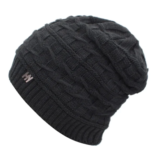 gray YOUBOME Skullies Beanies, зимние шапки для женщин, вязаная шапка для мужчин, Famale Gorras, мешковатая зимняя шапка, теплая мягкая вязаная шапка, шапки - Цвет: gray