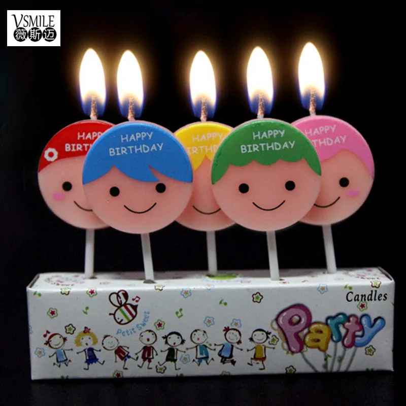 5 шт./компл. милый дизайн для мальчиков и девочек детский торт на день