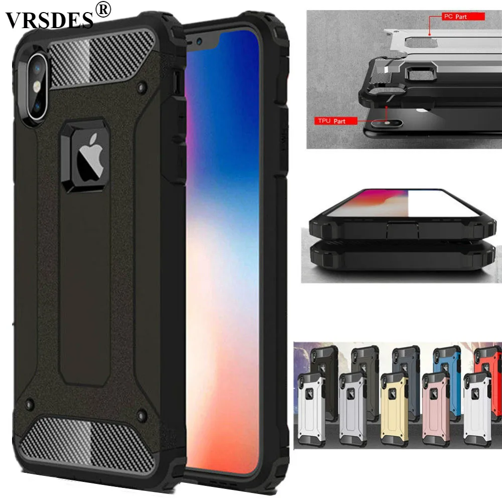 Чехол для iPhone X XS MAX XR 7 8 Plus 6 6s 5 5s SE + противоударный армированный резиновый чехол