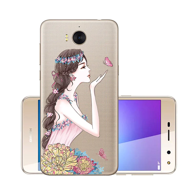W050 Мягкий TPU чехол для huawei Y5 чехол Крышка силиконовая huawei Y6 Mya-L22 Чехол протектор чехол для huawei Y6 Y7 Y9 бампер - Цвет: W050