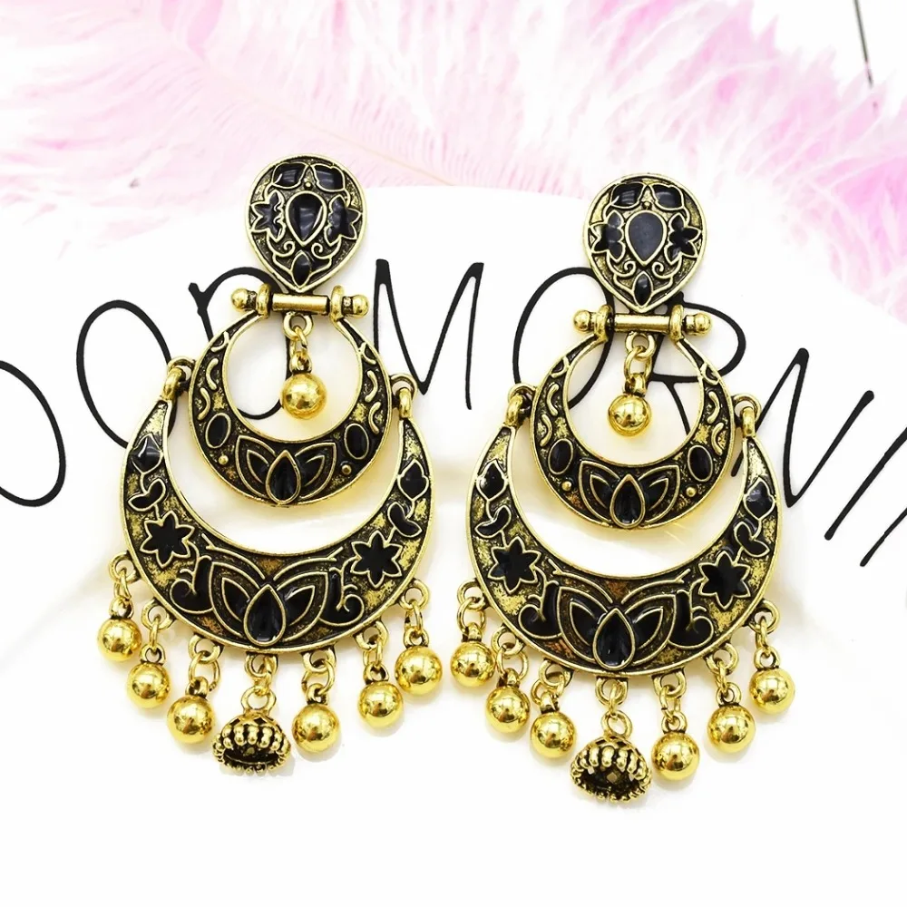 Серьги подвески в этническом стиле египетские Этнические украшения форме Белла