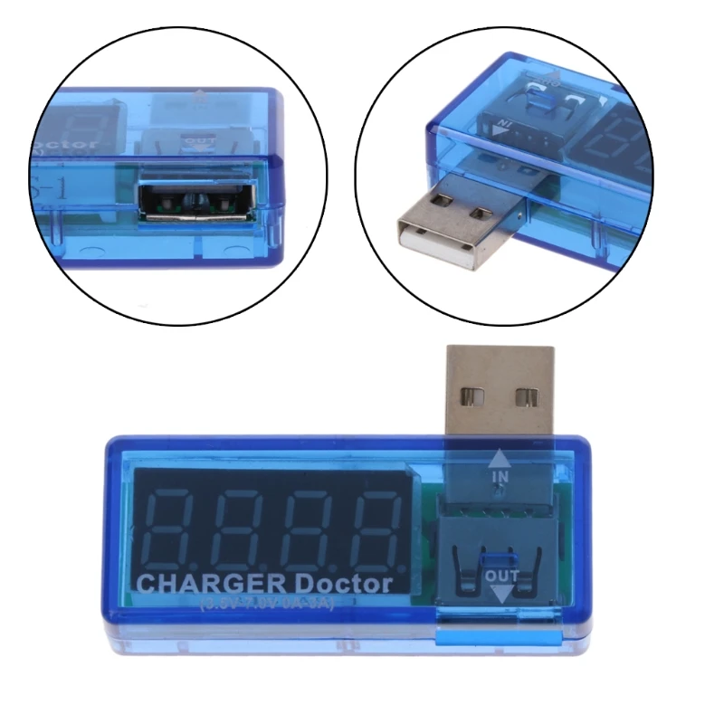 Мини цифровой USB мобильное зарядное устройство ток напряжение тестер Вольтметр Амперметр