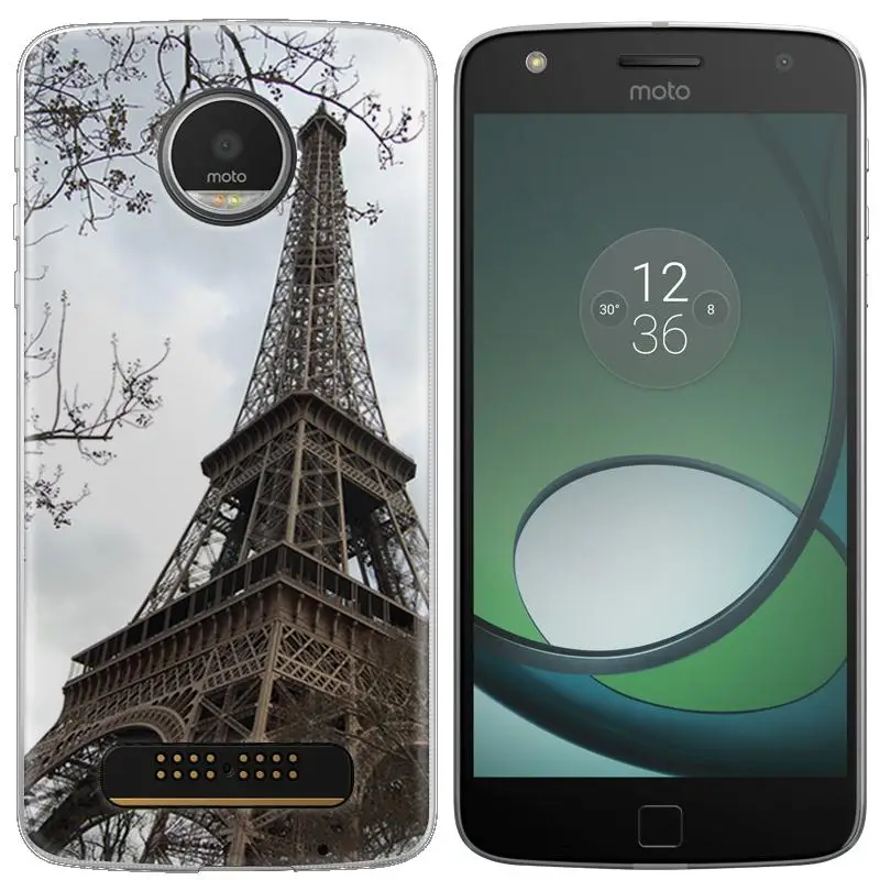 Чехол для телефона Motorola Moto Z Play/Moto Z Play Droid/MOTO Z Force 5,5 дюйма модный дизайнерский художественный мягкий чехол из ТПУ с рисунком - Цвет: 6
