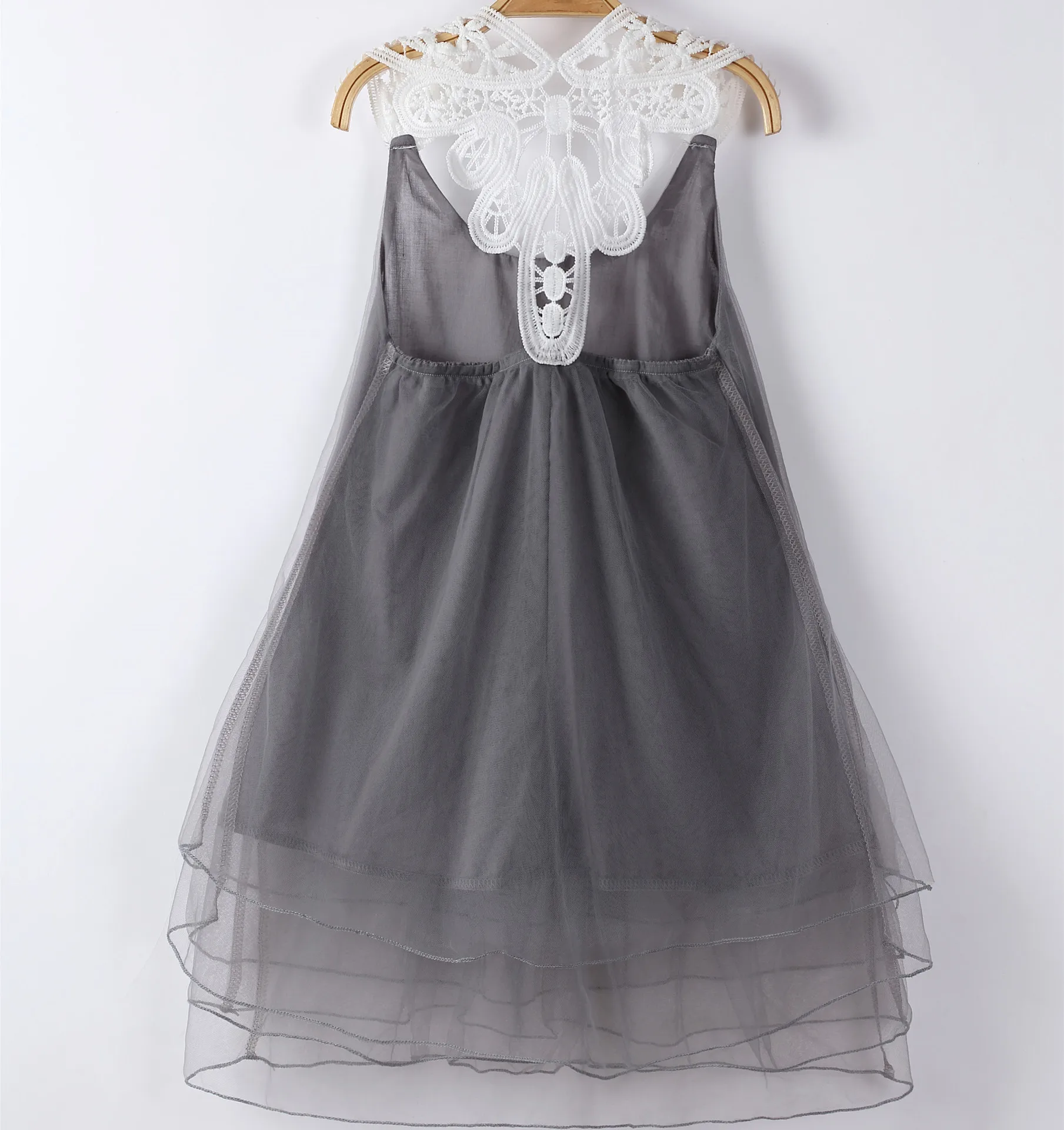 Summer Brand Girls Princess Sleeveless Mesh Dresses Toddler Girl Lace Dress Kids Beading Vestidos Children Clothes 1-10 years | Детская