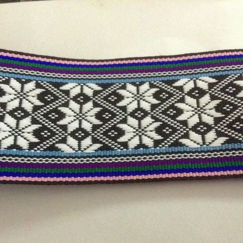 Плетеная тесьма с двусторонним покрытием 5 см/5 см в национальном китайском стиле