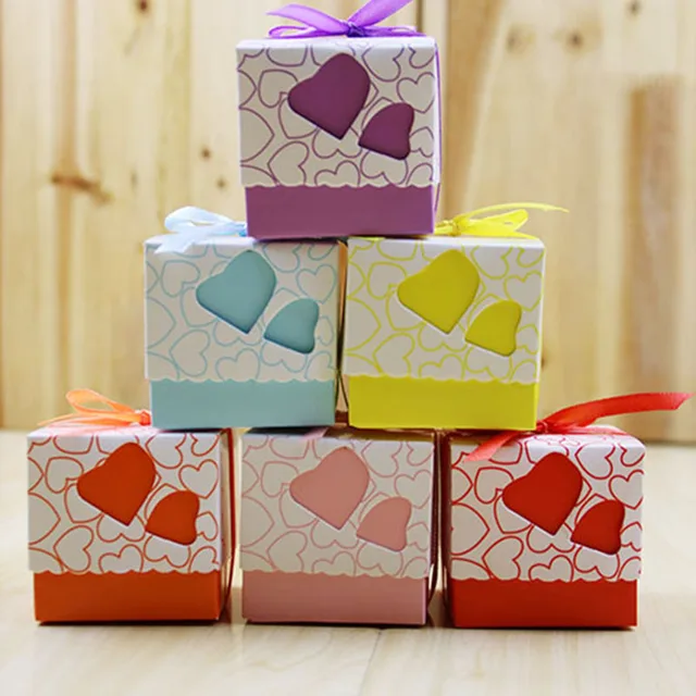 10/20/50pcs style européen Théière Papier Candy Box Cadeau Mariage Favor Party Decor
