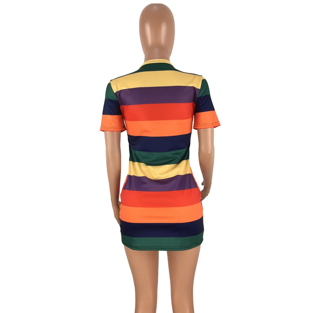 Повседневное платье-рубашка с блестками и кроликом Летнее мини-платье круглым