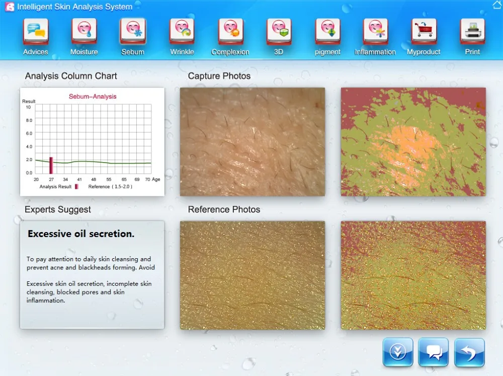 Новое поступление модный анализатор кожи и кожи лица влажность лица анализатор кожи интеллектуальная система анализа кожи для красоты татуировки