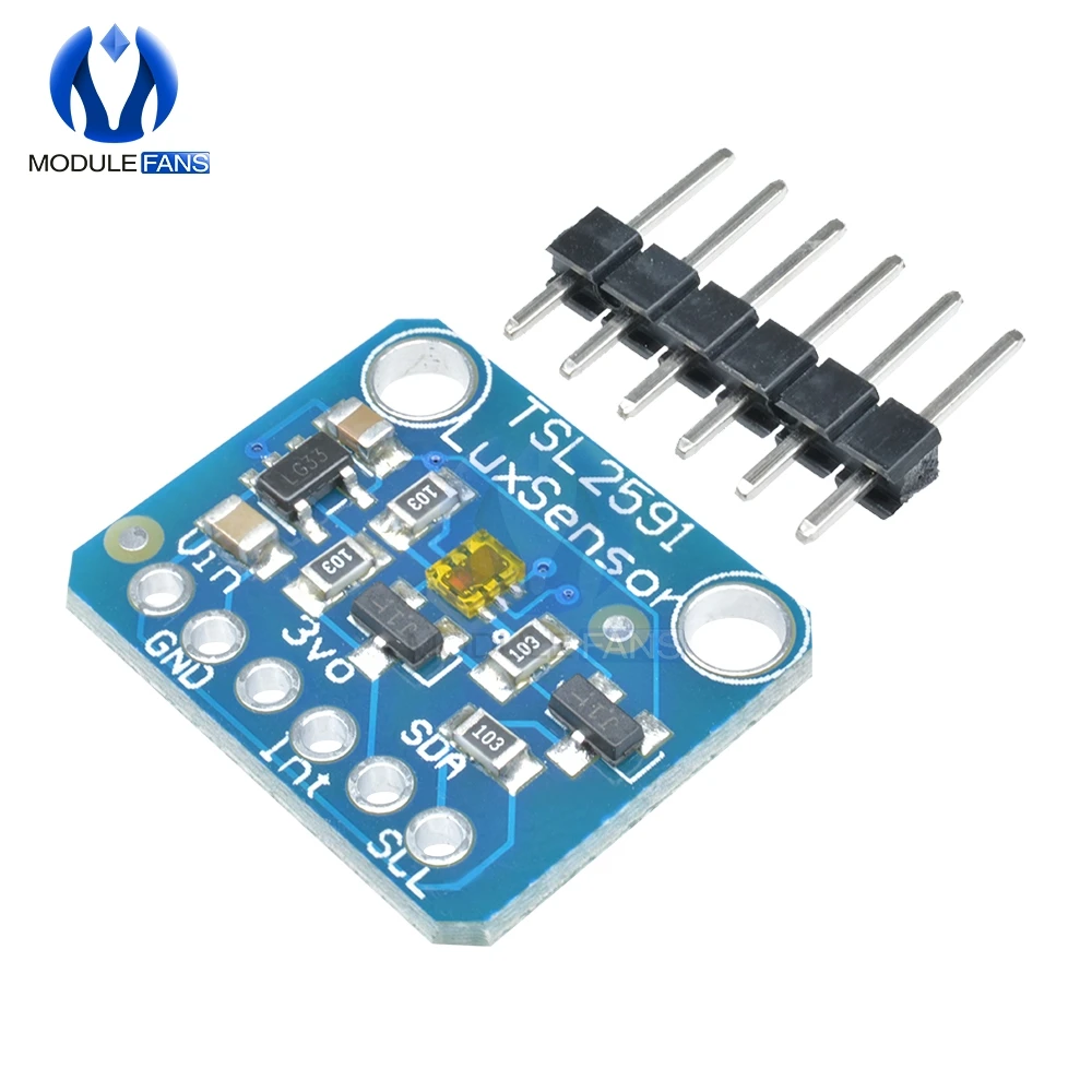 TSL2591 IIC I2C свет Сенсор Breakout модуль высокий динамический диапазон цифровое табло TSL25911FN 3,3 5 V Diy Электронные