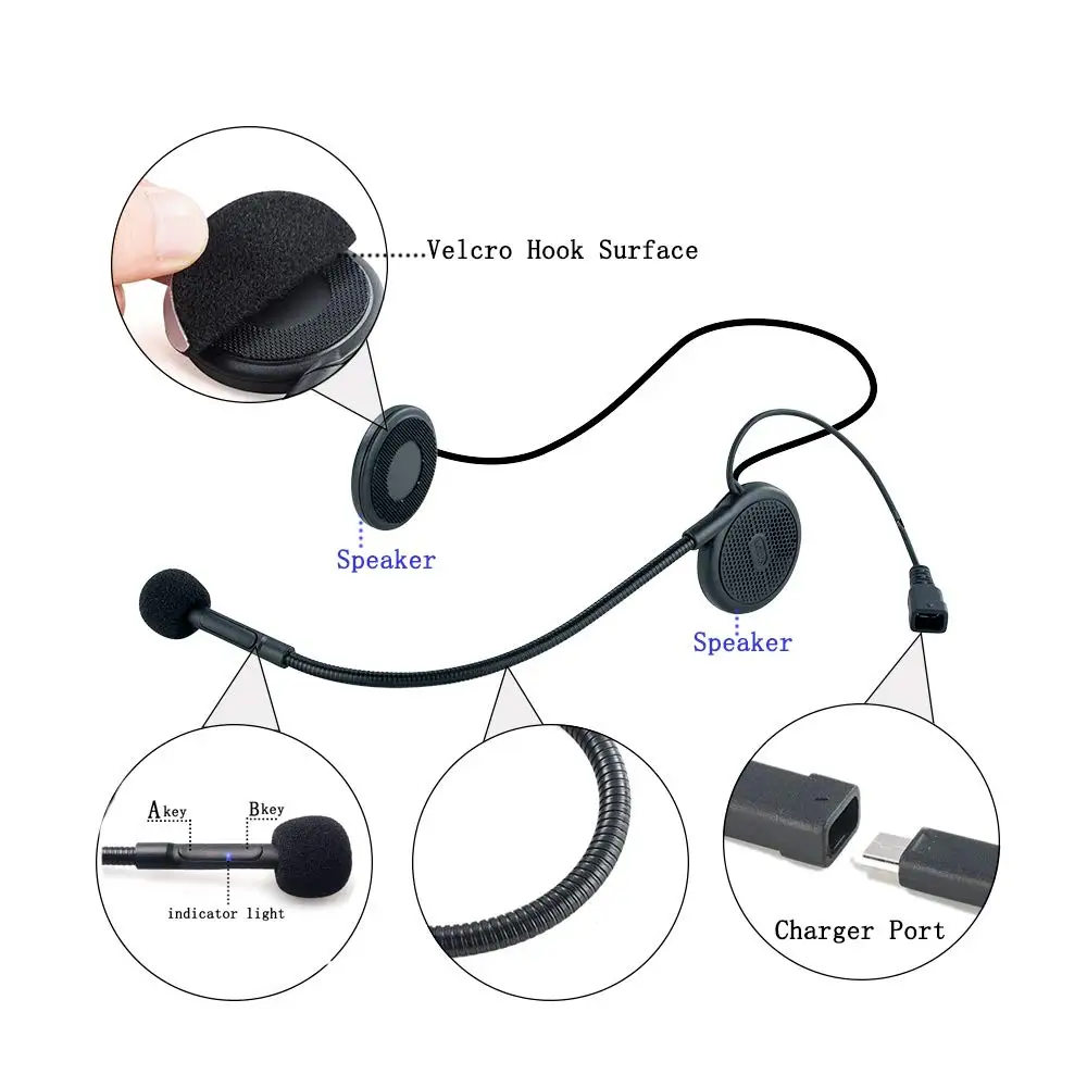 Мотоциклетный шлем Bluetooth гарнитура беспроводное радиоустройство наушники с