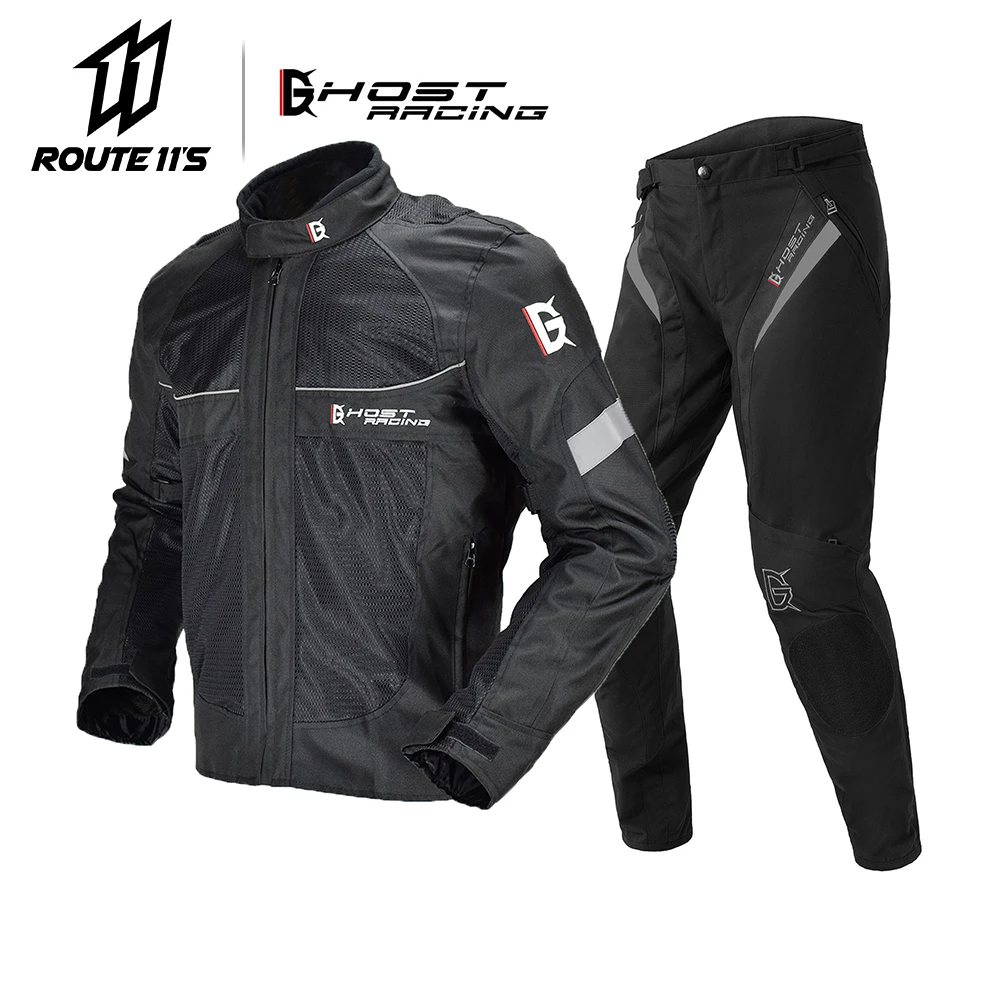 Мужская мотоциклетная куртка GHOST RACING дышащая сетчатая мотокуртка для верховой