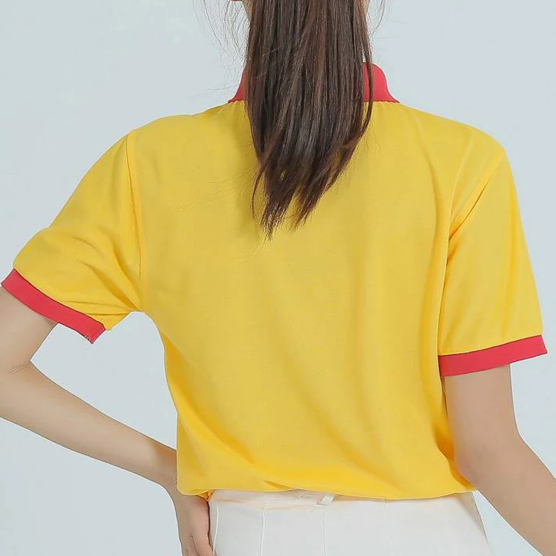 Рубашка поло женская из полиэстера модная классическая быстросохнущая сорочка