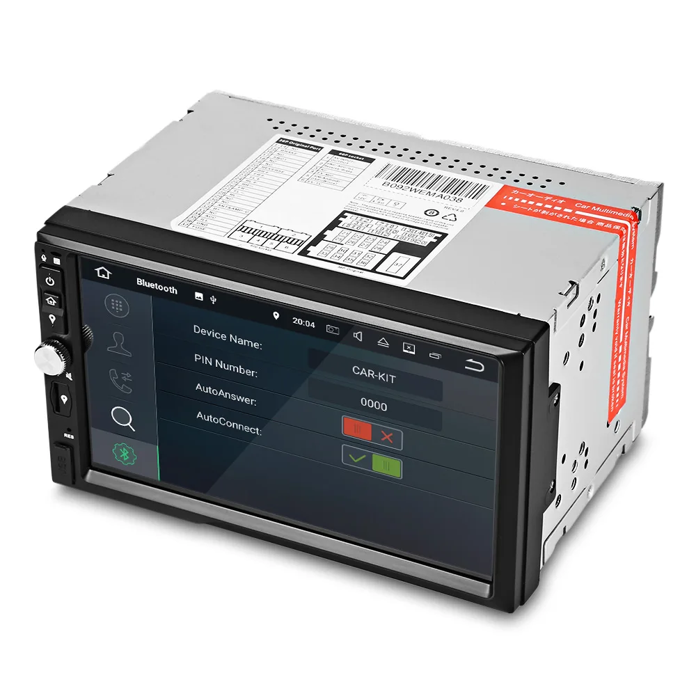 ZEEPIN WE7092-MW 7 дюймов Android 7.1.2 Сенсорный экран WI-FI/3g Универсальный зеркало ссылка