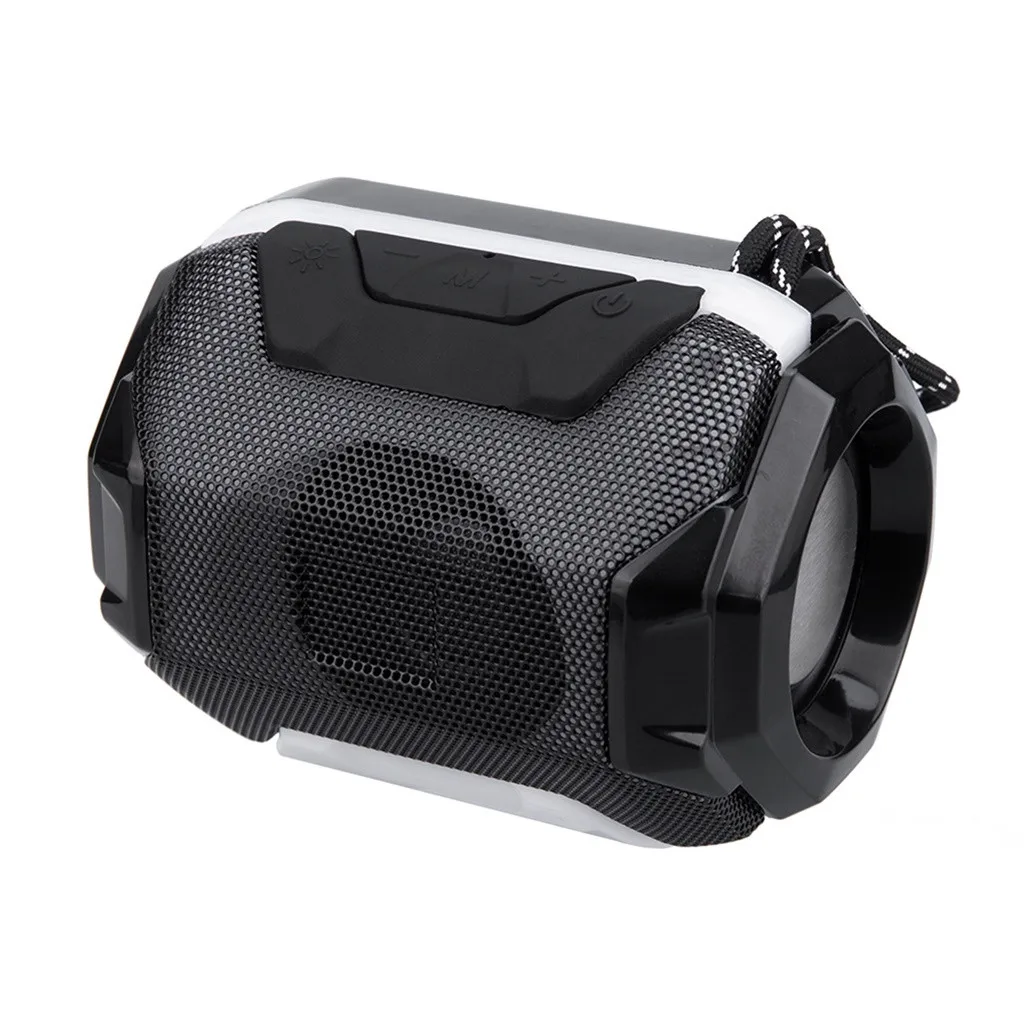 Black Беспроводной Bluetooth динамик наружные колонки спорт мощность звук стерео приемник HIFI портативный музыка водонепроницаемый динамик с FM Z618 - Цвет: Black