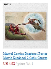 Marvel Comics плакат герои фильмов Мстители юбилей настенные художественные принты детская комната Настенный декор железный человек видение шелковое изображение
