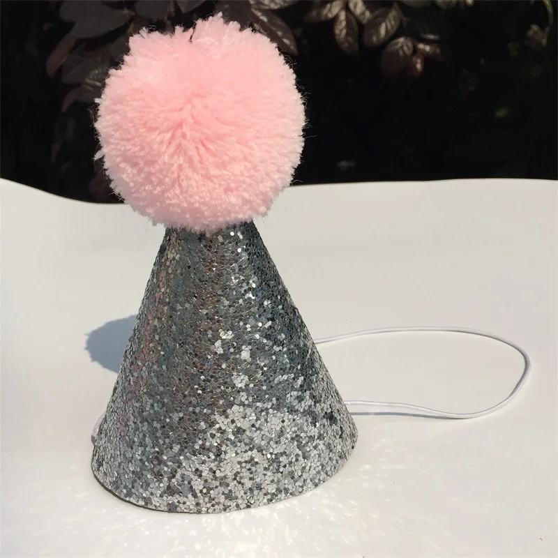 Pink Puppet Dog Cat Birthday Hat Lace Neck Wear Party Caps Ties Fancy Dress Costume Decor Festival Pets Accessories|Аксессуары для