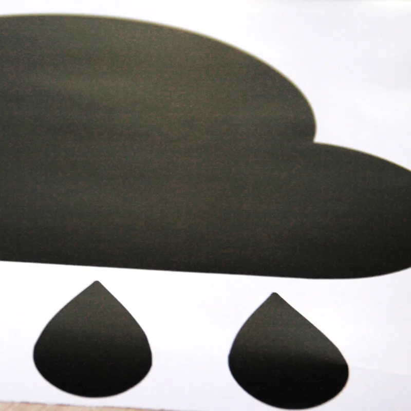 

Cloud Shape Chalkboard Vinyl Sticker Wall Decal Mural Letters Words Graffiti Decorative Nursery Kids Room Home Decor 55x55cm NEW