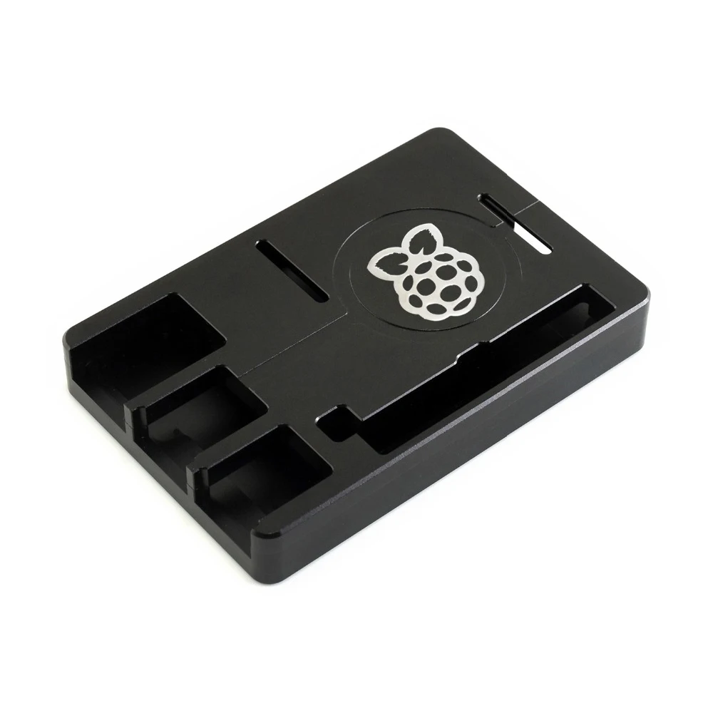 Waveshare Raspberry Pi чехол Тип K Черный алюминиевый сплав с ЧПУ|Демонстрационные стенды| |